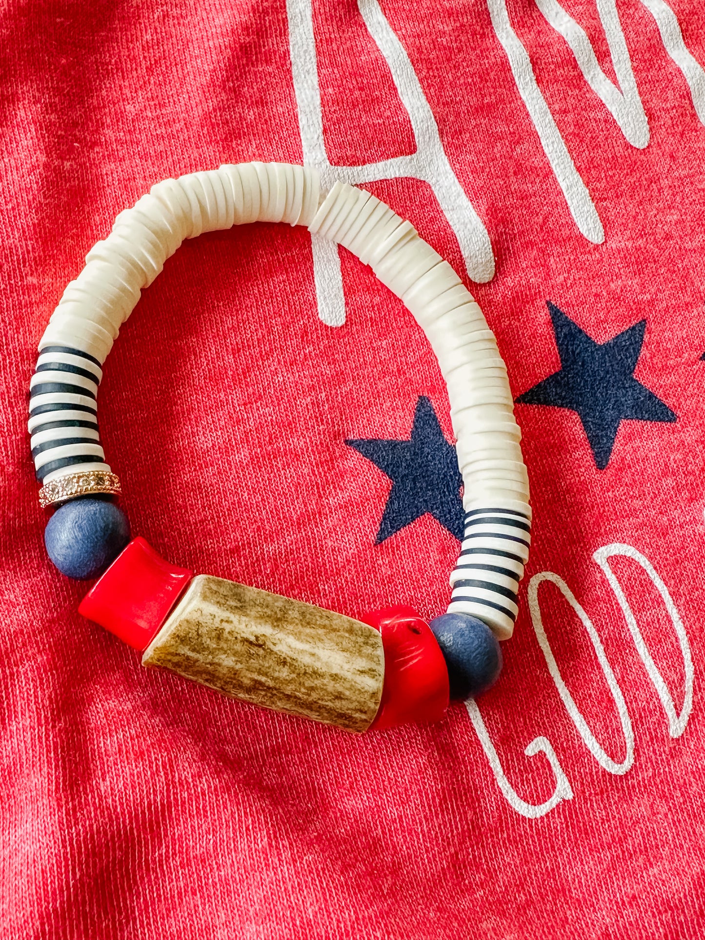 Patriotic Antler Bracelet